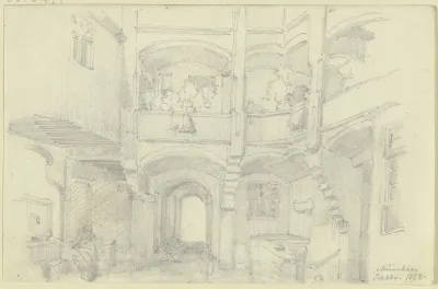 Inner Yard In Munich