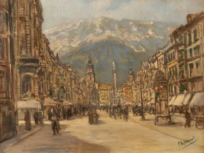 Innsbruck View On Maria Theresien Street