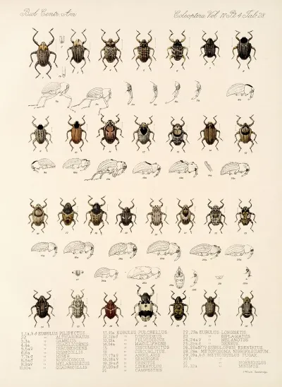 Insecta Coleoptera Pl 167