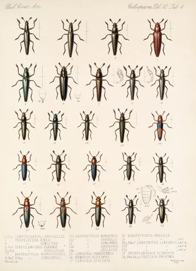 Insecta Coleoptera Pl 289