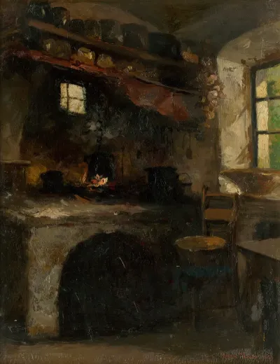 Inside A Village Room