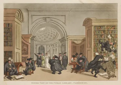 Inside View Of The Public Library Cambridge