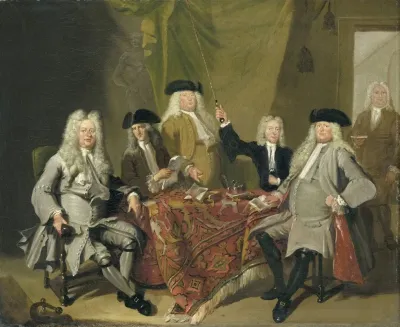 Inspectors Of The Collegium Medicum In Amsterdam 1724