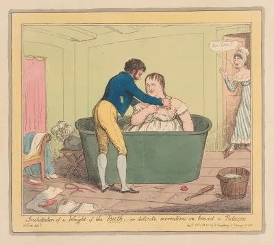 Installation Of A Knight Of The Bath Or Delicate Recreations On Board A Polacre