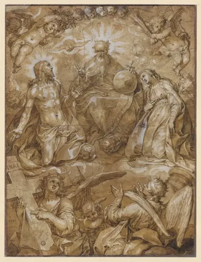 Intercession Of Christ And Mary Before God The Father