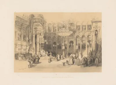 Interieur De Leglise Grecque Du Saint Sepulcre
