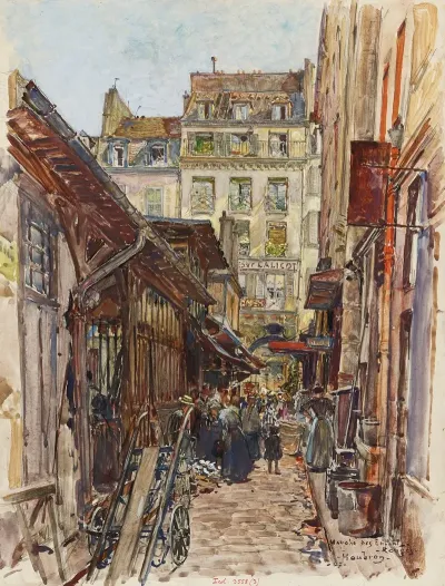 Interieur Du Marche Des Enfants Rouges En 1907 3eme Arrondissement