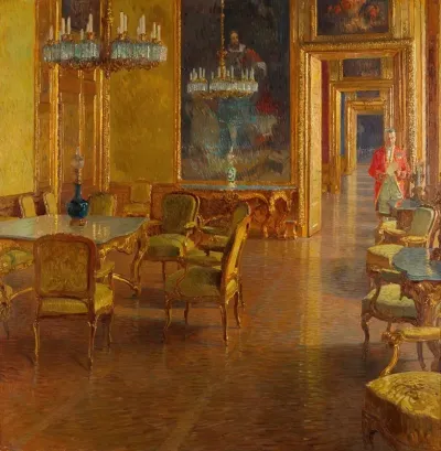 Interieur Im Winterpalais Des Prinzen Eugen Von Savoyen In Der Himmelpfortgasse