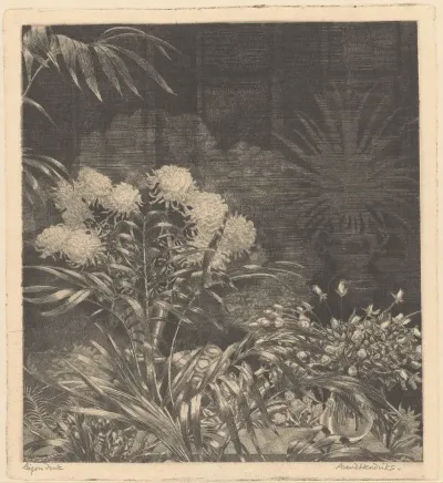 Interieur Met Bloemen In Vazen En Planten In Potten