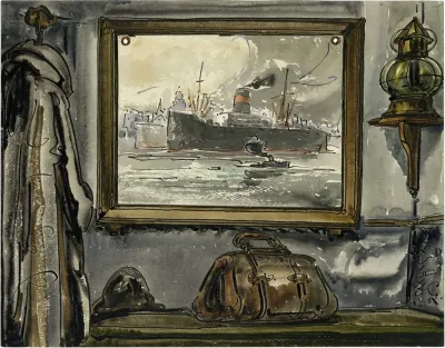 Interieur Met Havenzicht