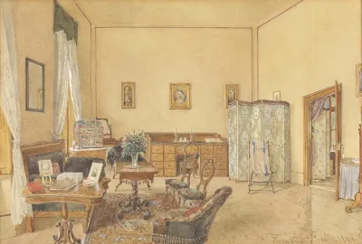 Interieur Mit Vogelkafig