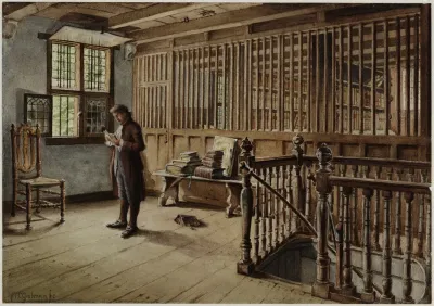 Interieur Van De Boekerij Van De Grote Kerk Of Westerkerk