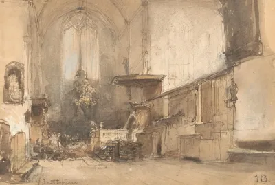 Interieur Van De Kerk Te Oosthuizen