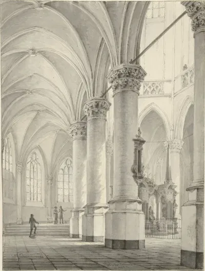 Interieur Van De Nieuwe Kerk Te Delft 2