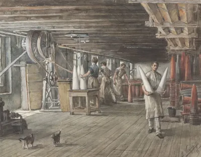 Interieur Van De Suikerfabriek Van De Firma Vom Rath