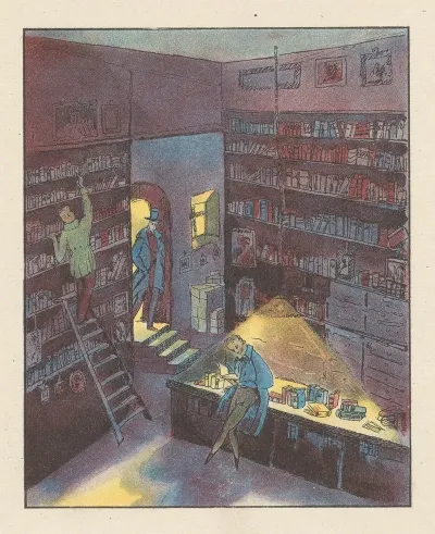 Interieur Van Een Boekhandel