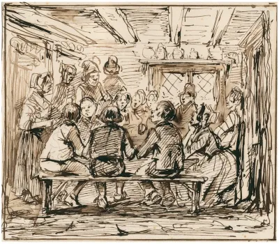 Interieur Van Een Franse Herberg