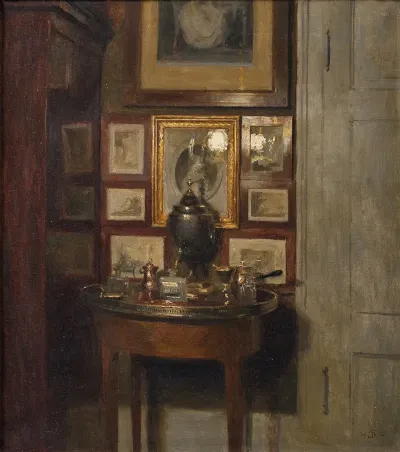 Interior Med En Samovar Aften