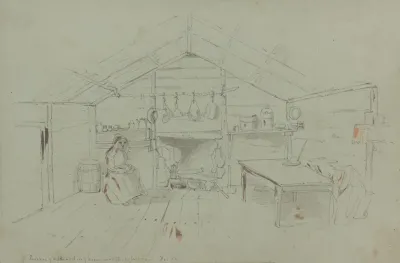 Interior Of A Boarding House Near Nickajack Cave