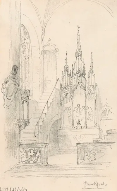 Interior Of A Church In Frankfurt