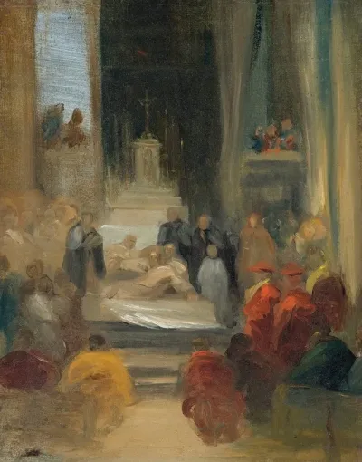 Interior Of A Church Ordination Of Carmelites