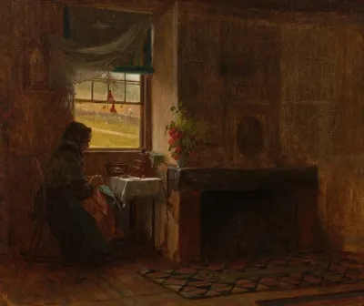 Interior Of A Farmhouse In Maine