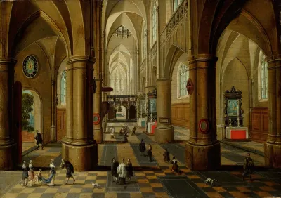 Interior Of A Gothic Church Ii