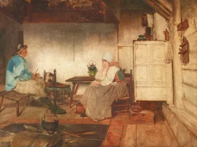 Interior Of A Marken Fishermans Cottage