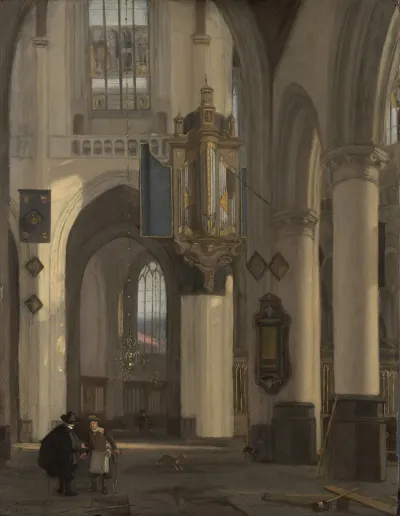 Interior Of A Protestant Gothic Church With Motifs From The Oude And Nieuwe Kerk In Amsterdam 2
