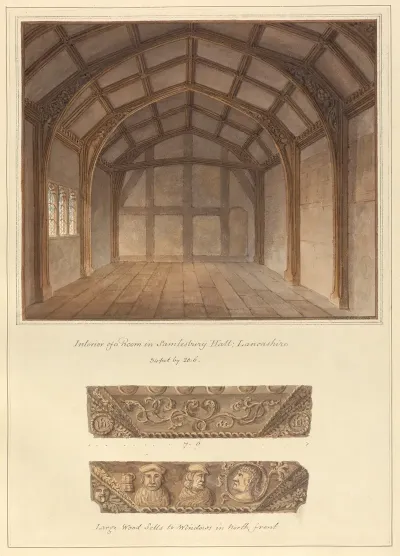 Interior Of A Rom In Samlesbury Hall Lancashire