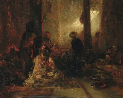 Interior Of A Turkish Cafe