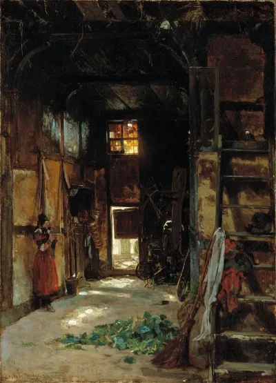 Interior Of A Westphalian Cottage