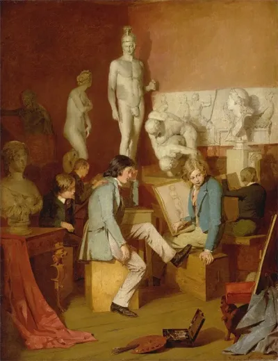 Interior Of An Academy The Critics