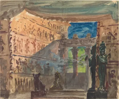 Interior Of An Ancient Egyptian Temple