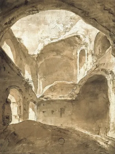 Interior Of An Ancient Ruin