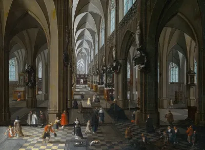 Interior Of Antwerp Cathedral 2