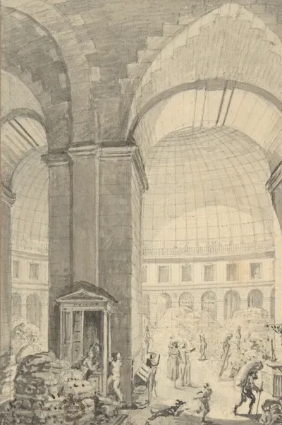 Interior Of Halle Aux Bles Paris The Corn Exchange