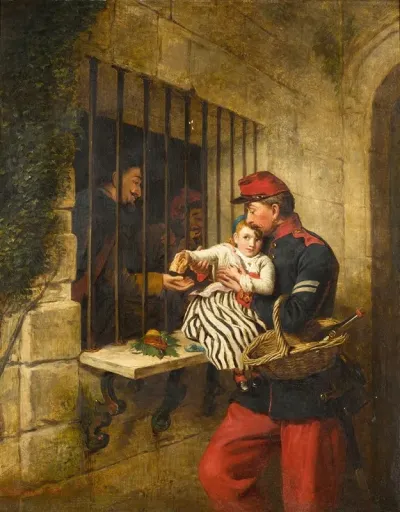 Interior Of Marseilles Prison A Scene From Little Dorrit