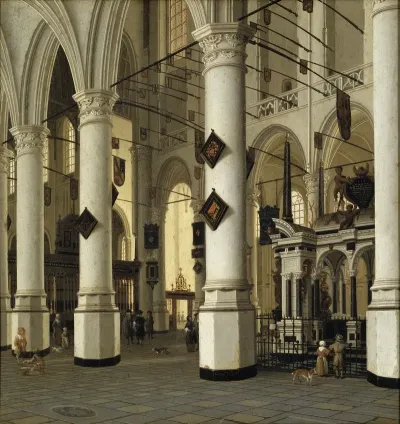 Interior Of Nieuwe Kerk Delft
