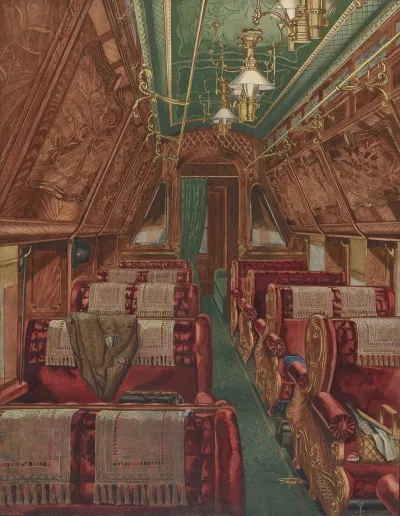 Interior Of Pullman Coach 1888