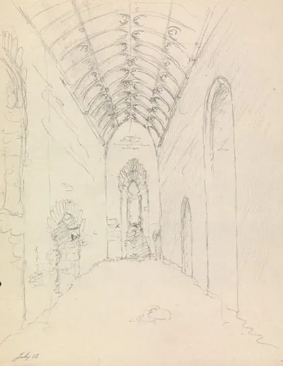 Interior Of St Catherines Chapel In Abbotsbury Dorset England