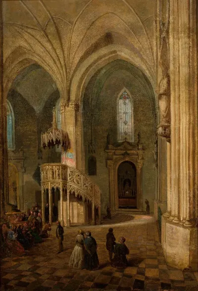 Interior Of St Johns Cathedral In Warsaw 2