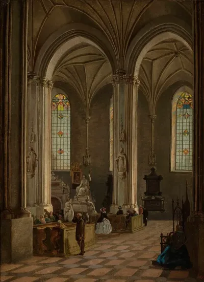 Interior Of St Johns Cathedral In Warsaw