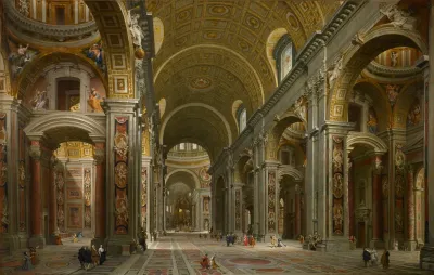 Interior Of St Peters Rome