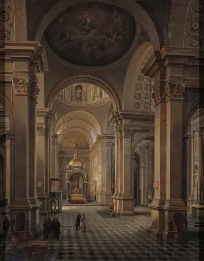 Interior Of The All Saints Church In Warsaw