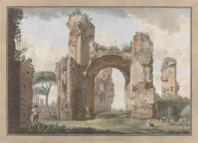 Interior Of The Baths At Caracalla
