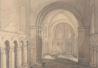 Interior Of The Chapel Of Saint Julien Near Rouen Normandy
