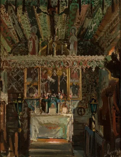 Interior Of The Church In Debno