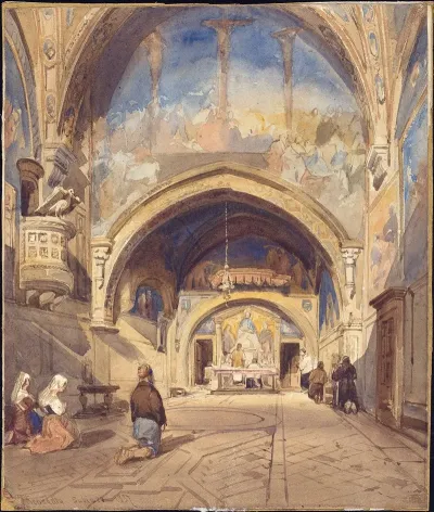 Interior Of The Church Of San Benedetto Subiaco
