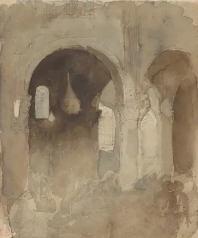Interior Of The Church Of Valmont Abbey